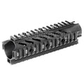 APS CNC Aluminium 176mm 7 Pouces OD Free Float Rail de Garde-Main Convient pour M4 M16 Série AEG Fusil Airsoft Noir