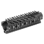 APS CNC Aluminium 176mm 7 Pouces OD Free Float Rail de Garde-Main Convient pour M4 M16 Série AEG Fusil Airsoft Noir