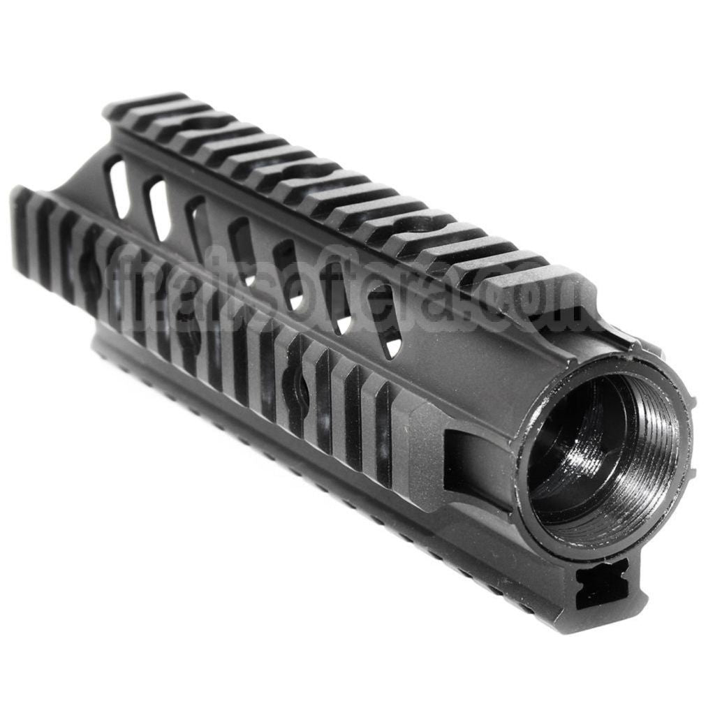 APS CNC Aluminium 176mm 7 Pouces OD Free Float Rail de Garde-Main Convient pour M4 M16 Série AEG Fusil Airsoft Noir