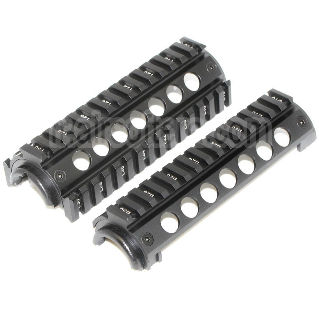 APS CNC 155mm RIS Rail de Garde-Main Convient pour M4 M16 Série AEG Fusil Airsoft Noir