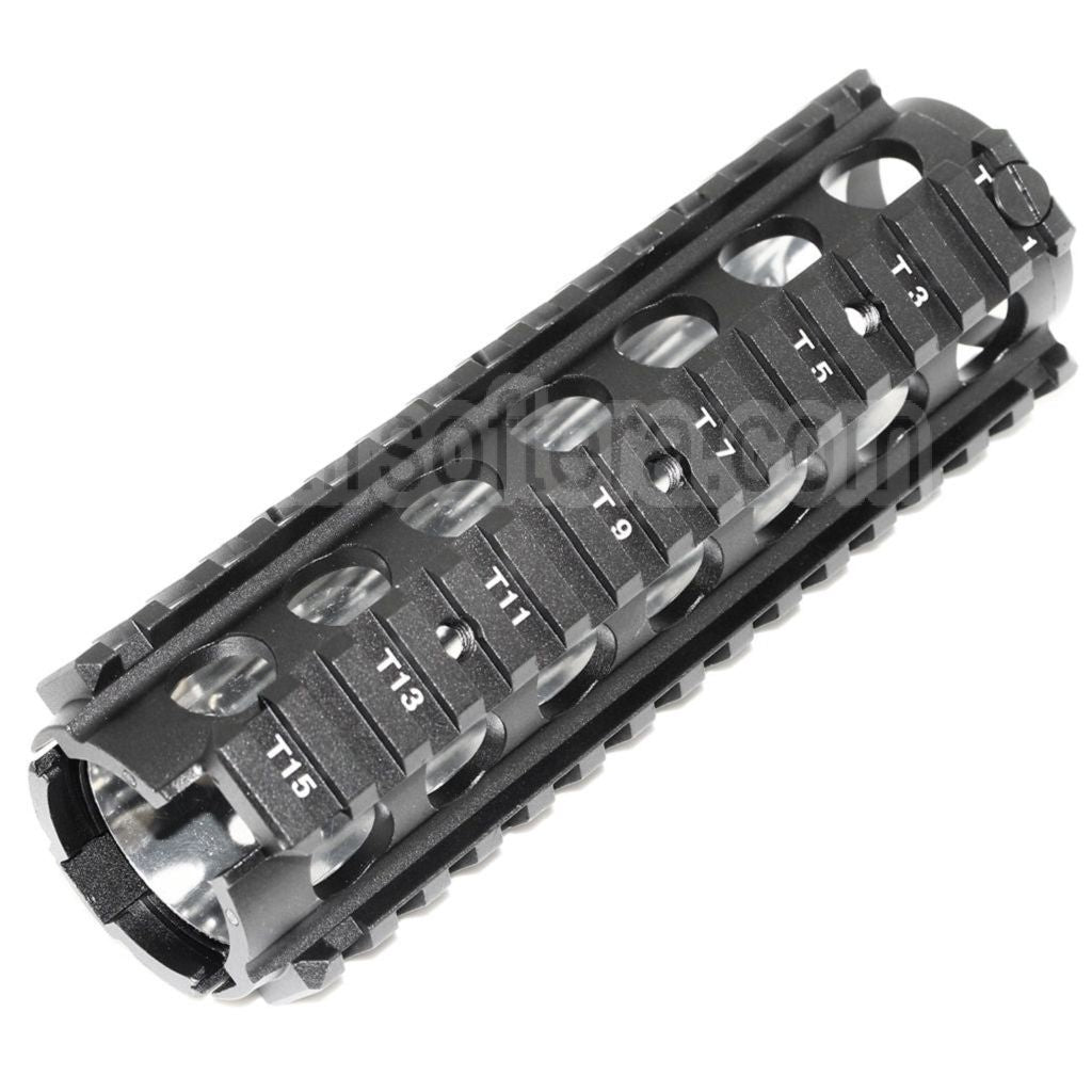 CYMA 170mm CNC Aluminum KAC Type M4A1 M4CQB RAS Rail de Garde-Main Convient pour CYMA E&amp;C D-Boys G&amp;P Classic Army KWA G&amp;G Tokyo Marui M4 M16 Série AEG Fusil Airsoft Noir