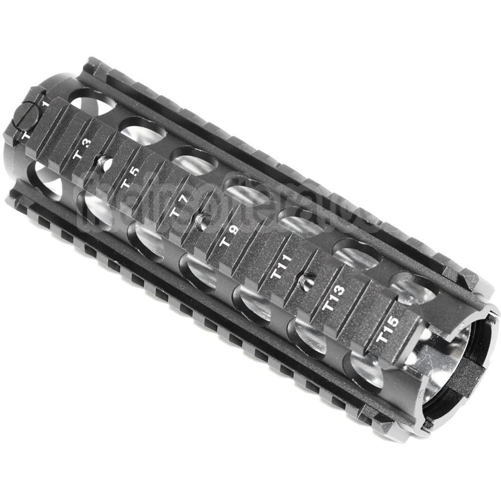 CYMA 170mm CNC Aluminum KAC Type M4A1 M4CQB RAS Rail de Garde-Main Convient pour CYMA E&amp;C D-Boys G&amp;P Classic Army KWA G&amp;G Tokyo Marui M4 M16 Série AEG Fusil Airsoft Noir