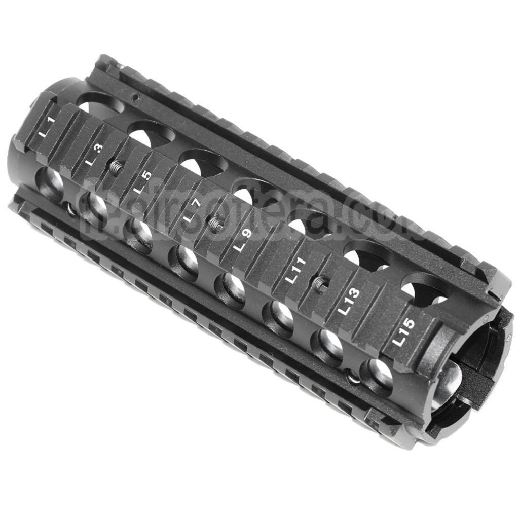 CYMA 170mm CNC Aluminum KAC Type M4A1 M4CQB RAS Rail de Garde-Main Convient pour CYMA E&amp;C D-Boys G&amp;P Classic Army KWA G&amp;G Tokyo Marui M4 M16 Série AEG Fusil Airsoft Noir