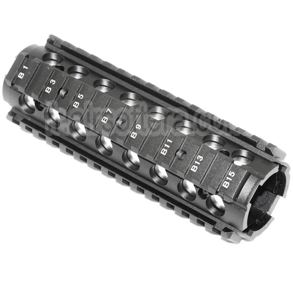 CYMA 170mm CNC Aluminum KAC Type M4A1 M4CQB RAS Rail de Garde-Main Convient pour CYMA E&amp;C D-Boys G&amp;P Classic Army KWA G&amp;G Tokyo Marui M4 M16 Série AEG Fusil Airsoft Noir