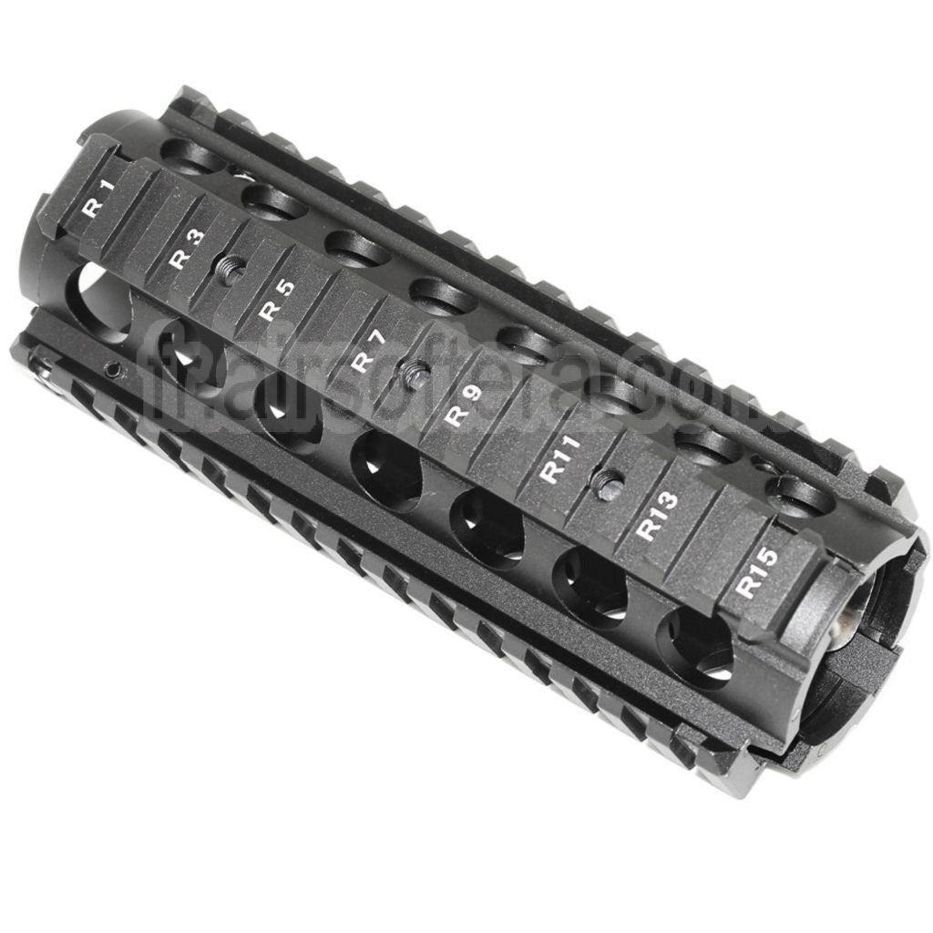 CYMA 170mm CNC Aluminum KAC Type M4A1 M4CQB RAS Rail de Garde-Main Convient pour CYMA E&amp;C D-Boys G&amp;P Classic Army KWA G&amp;G Tokyo Marui M4 M16 Série AEG Fusil Airsoft Noir