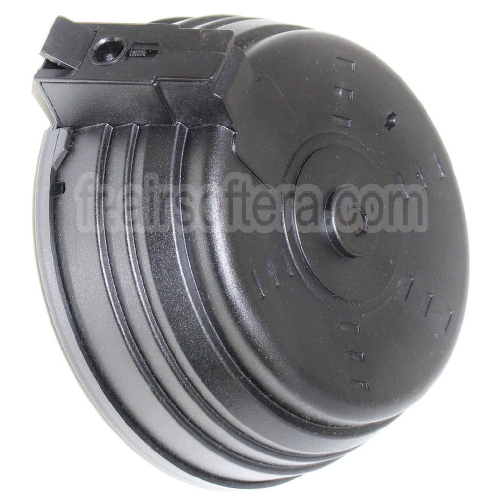 BATTLEAXE 3500 Billes Électrique Chargeur Tambour Convient pour AK Série AEG Fusil Airsoft Noir