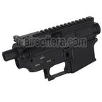 E&amp;C Marine M4A1 Métal Boîtier Set (Logo laser) Convient pour E&amp;C Tokyo Marui M4 M16 Série AEG Fusils Airsoft Noir