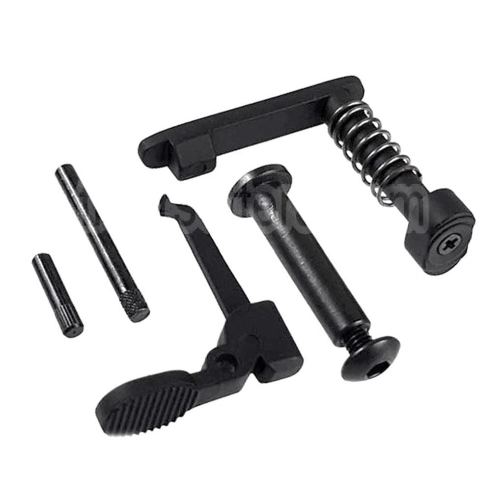 E&amp;C Marine M4A1 Métal Boîtier Set (Logo laser) Convient pour E&amp;C Tokyo Marui M4 M16 Série AEG Fusils Airsoft Noir