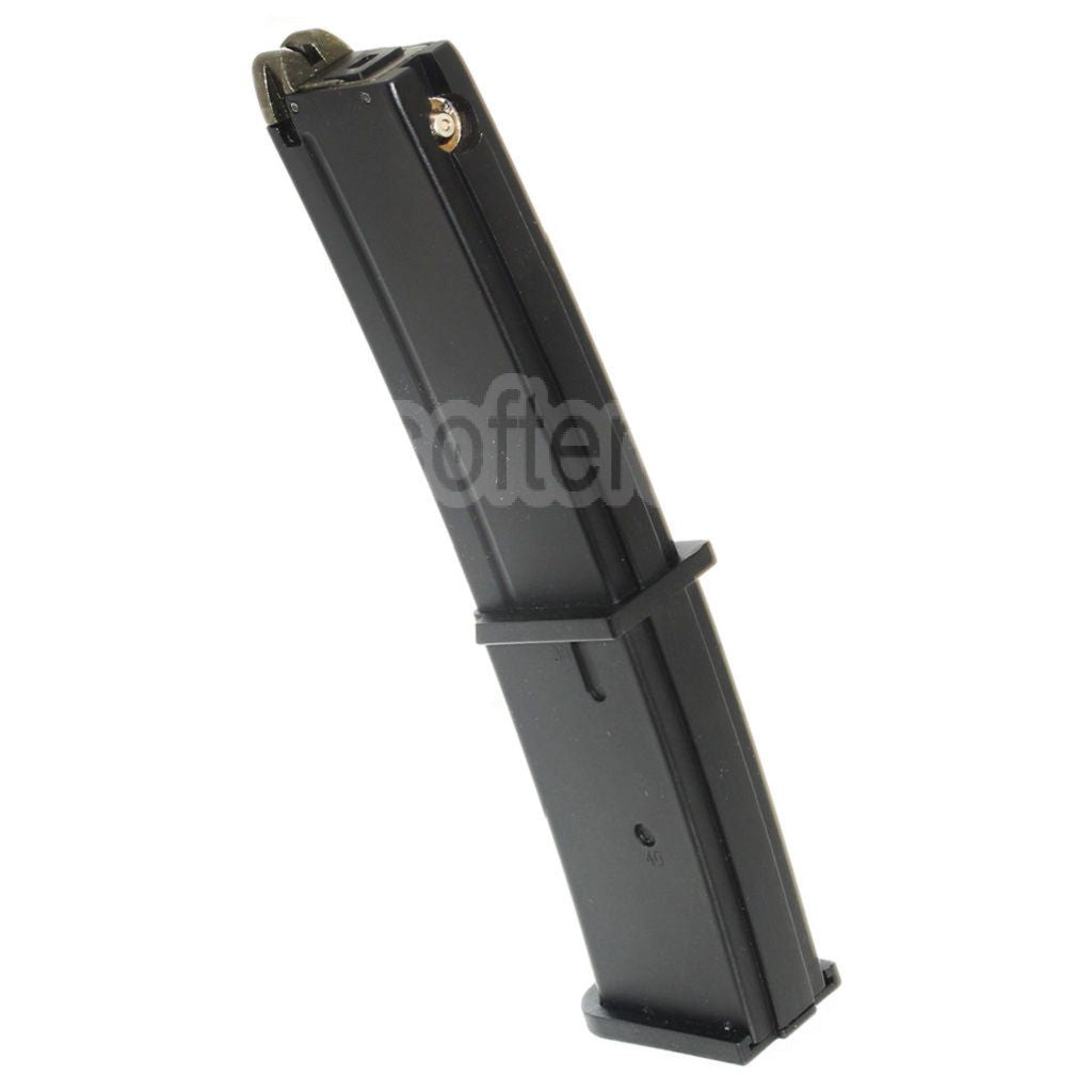 DOUBLE BELL 40 Billes Gaz Chargeur Convient pour Umarex KSC MP7 Série GBB Fusil Airsoft Noir