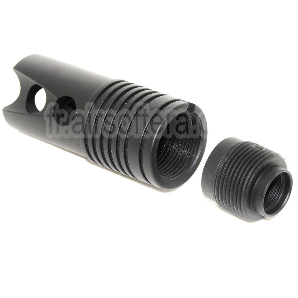 CYMA Strike Frein de Bouche Convient pour -14mm CCW sens antihoraire Canon Fusil Airsoft Noir