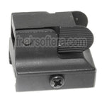 AirsoftEra Métal Rabattable Guidon Convient pour 20mm 1913 Picatinny Rail M4 M16 AEG Fusil