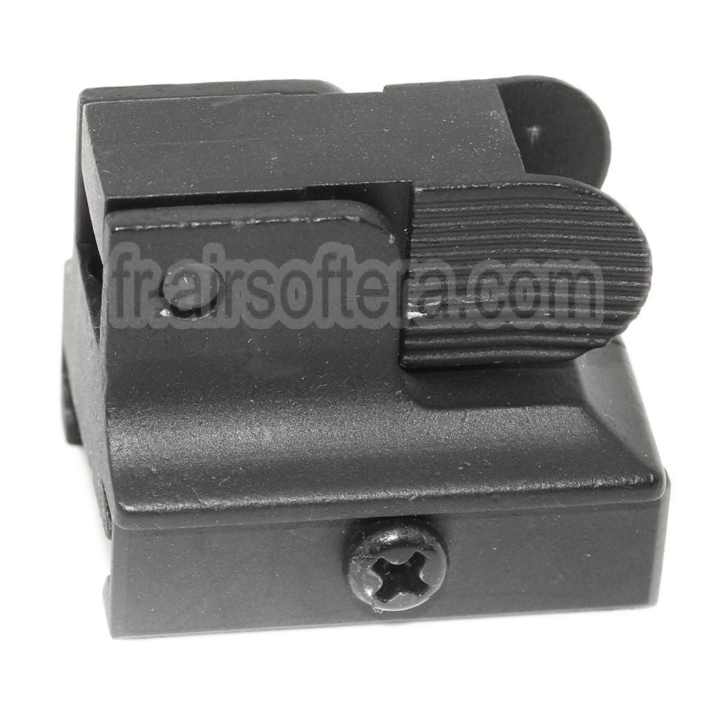 AirsoftEra Métal Rabattable Guidon Convient pour 20mm 1913 Picatinny Rail M4 M16 AEG Fusil