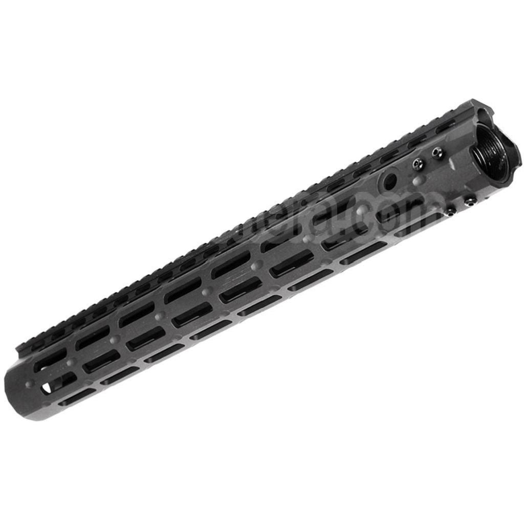 APS CNC 15 Pouces Evolution Tech 5.0 M-LOK Rail de Garde-Main Convient pour APS CYMA G&amp;P JG Tokyo Marui M4 M16 Série AEG Fusil Airsoft Noir