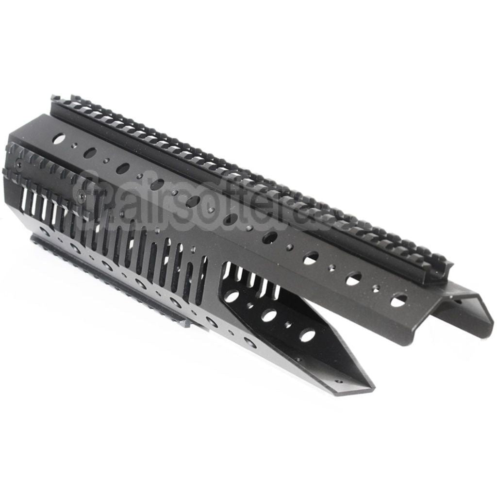 CYMA CNC Aluminium 326mm Rail de Garde-Main Convient pour CYMA Tokyo Marui M14 Série AEG Fusil Airsoft Noir