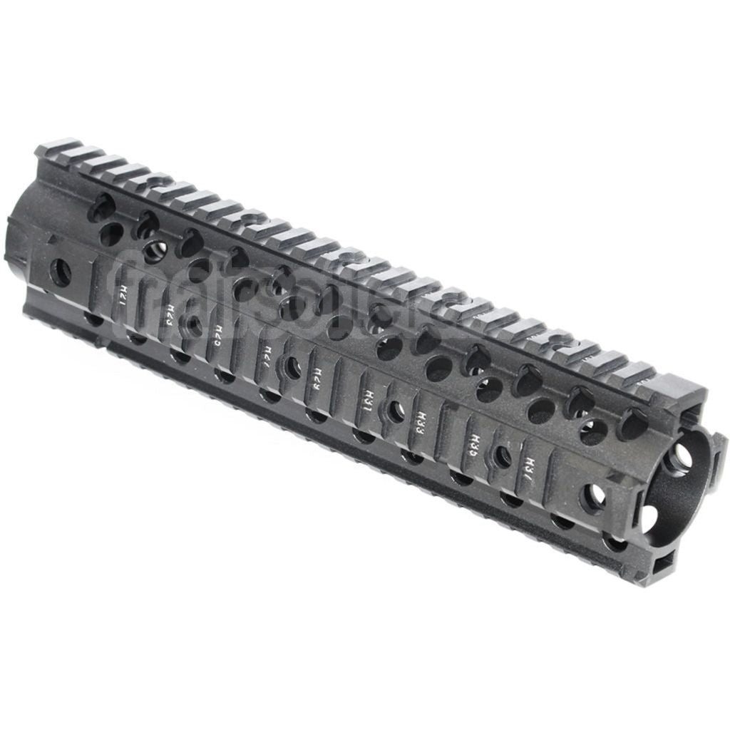 CYMA CNC Aluminium 255mm 10 Pouces Free Float RIS Rail de Garde-Main Convient pour M4 M16 Série AEG Fusil Airsoft Noir