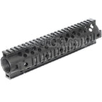 CYMA CNC Aluminium 255mm 10 Pouces Free Float RIS Rail de Garde-Main Convient pour M4 M16 Série AEG Fusil Airsoft Noir