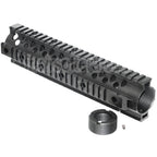 CYMA CNC Aluminium 255mm 10 Pouces Free Float RIS Rail de Garde-Main Convient pour M4 M16 Série AEG Fusil Airsoft Noir