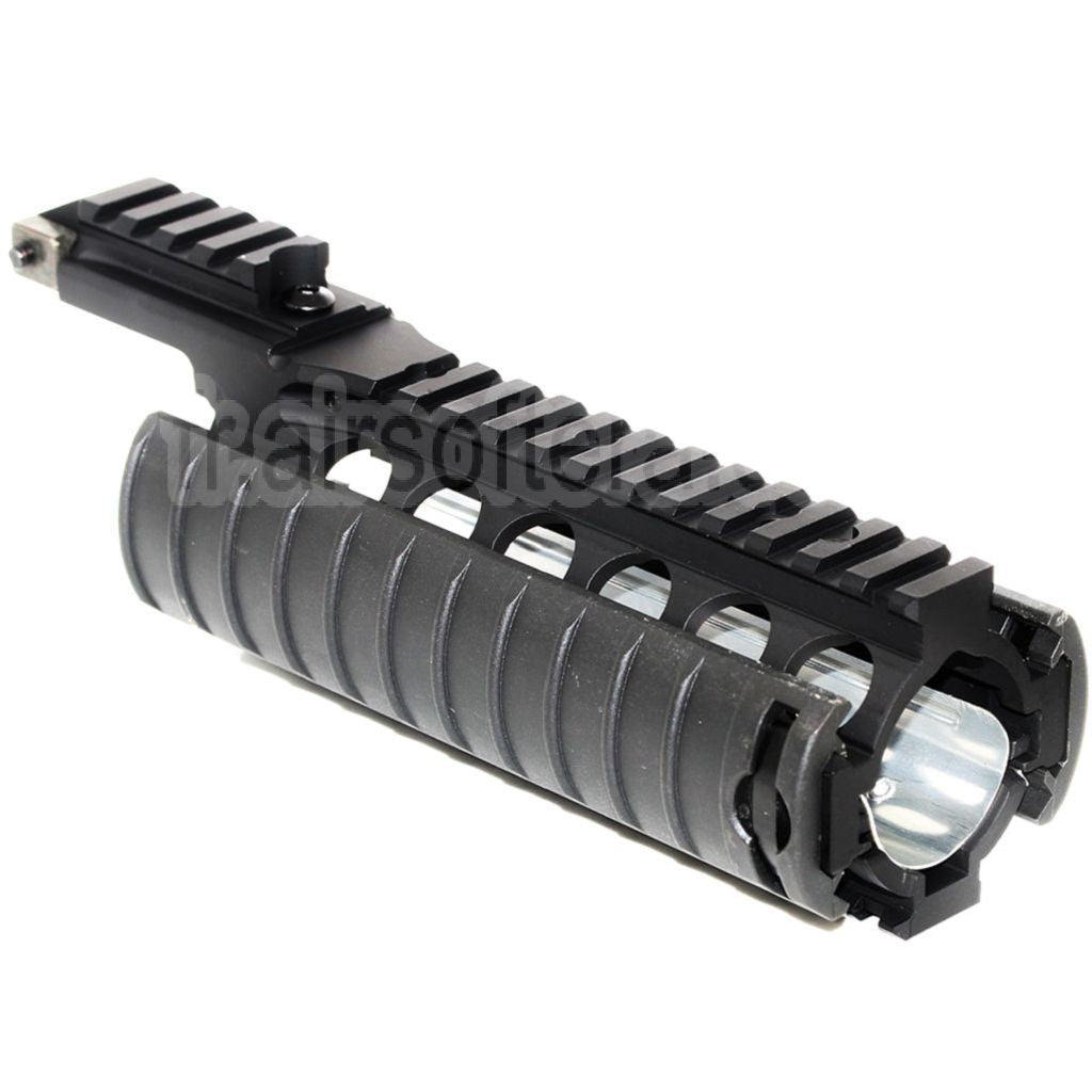 CYMA CNC Aluminium 210mm RAS Rail de Garde-Main avec Rail Cover Convient pour Tokyo Marui M4 M16 Série AEG / WA M4 M16 Série GBB Fusil Airsoft Noir