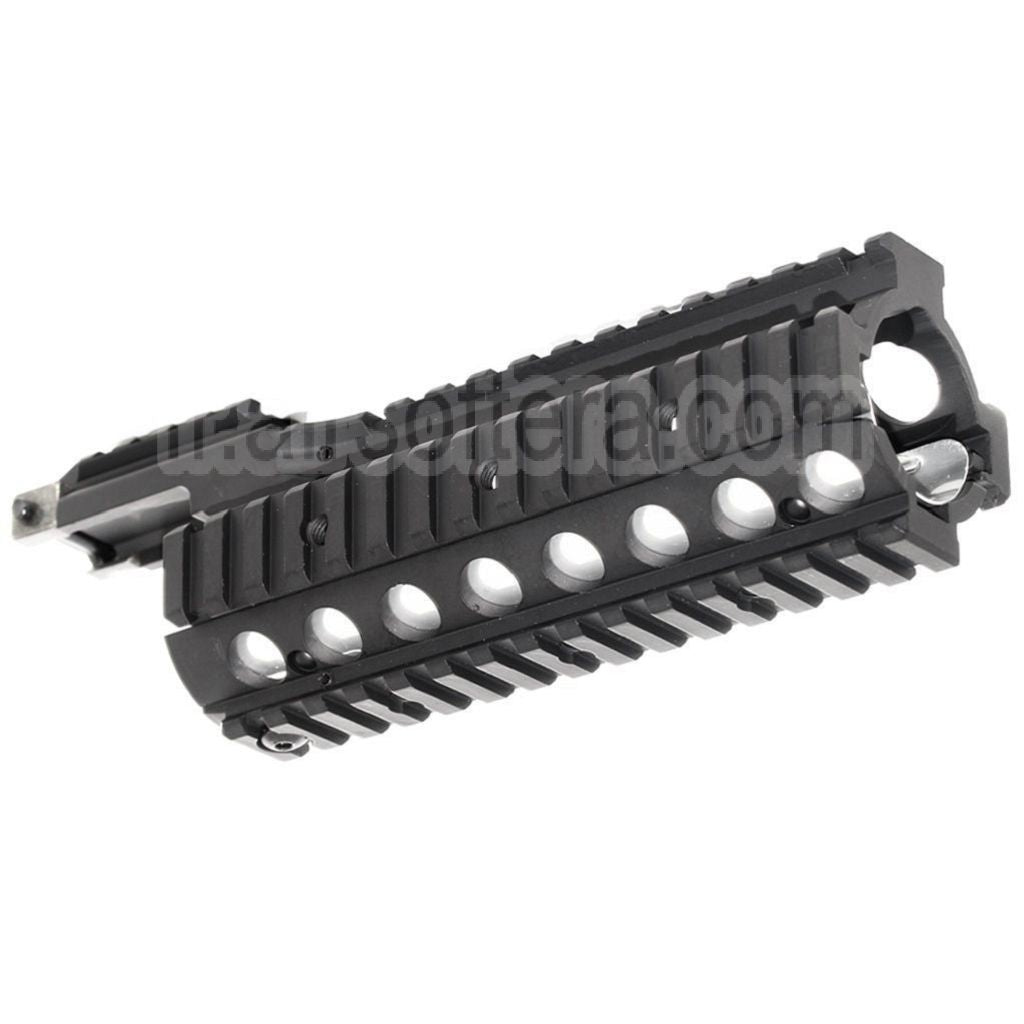 CYMA CNC Aluminium 210mm RAS Rail de Garde-Main avec Rail Cover Convient pour Tokyo Marui M4 M16 Série AEG / WA M4 M16 Série GBB Fusil Airsoft Noir