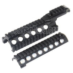 CYMA CNC Aluminium 210mm RAS Rail de Garde-Main avec Rail Cover Convient pour Tokyo Marui M4 M16 Série AEG / WA M4 M16 Série GBB Fusil Airsoft Noir