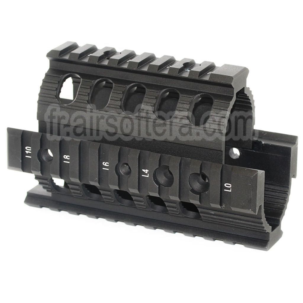 CYMA CNC Aluminum 135mm Rail de Garde-Main Convient pour Tokyo Marui D-Boys CYMA APS VFC Matrix AK74U Série AEG Fusil Airsoft Noir