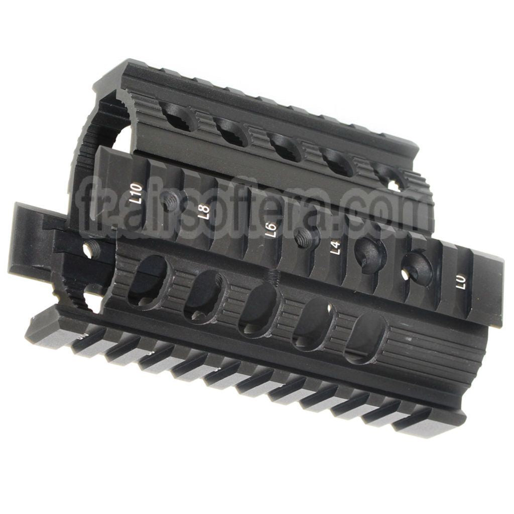 CYMA CNC Aluminum 135mm Rail de Garde-Main Convient pour Tokyo Marui D-Boys CYMA APS VFC Matrix AK74U Série AEG Fusil Airsoft Noir