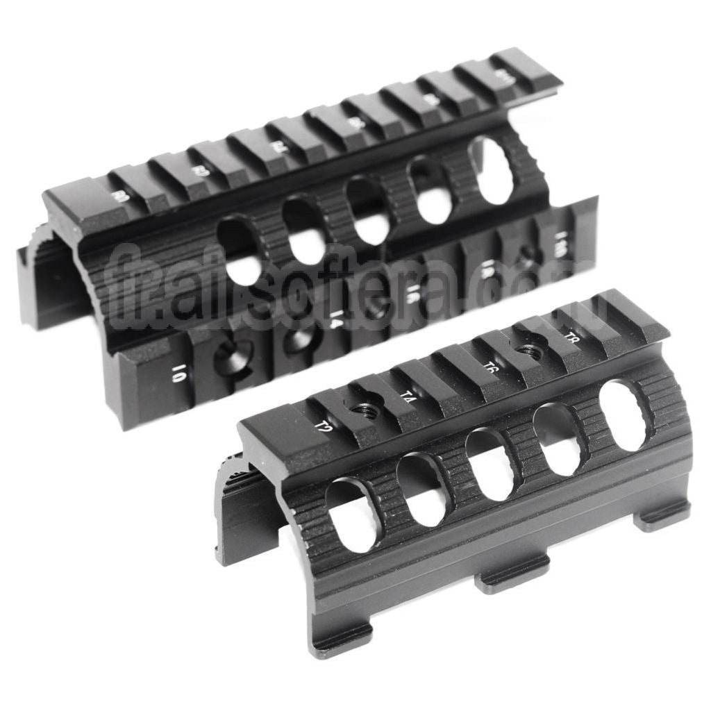 CYMA CNC Aluminum 135mm Rail de Garde-Main Convient pour Tokyo Marui D-Boys CYMA APS VFC Matrix AK74U Série AEG Fusil Airsoft Noir