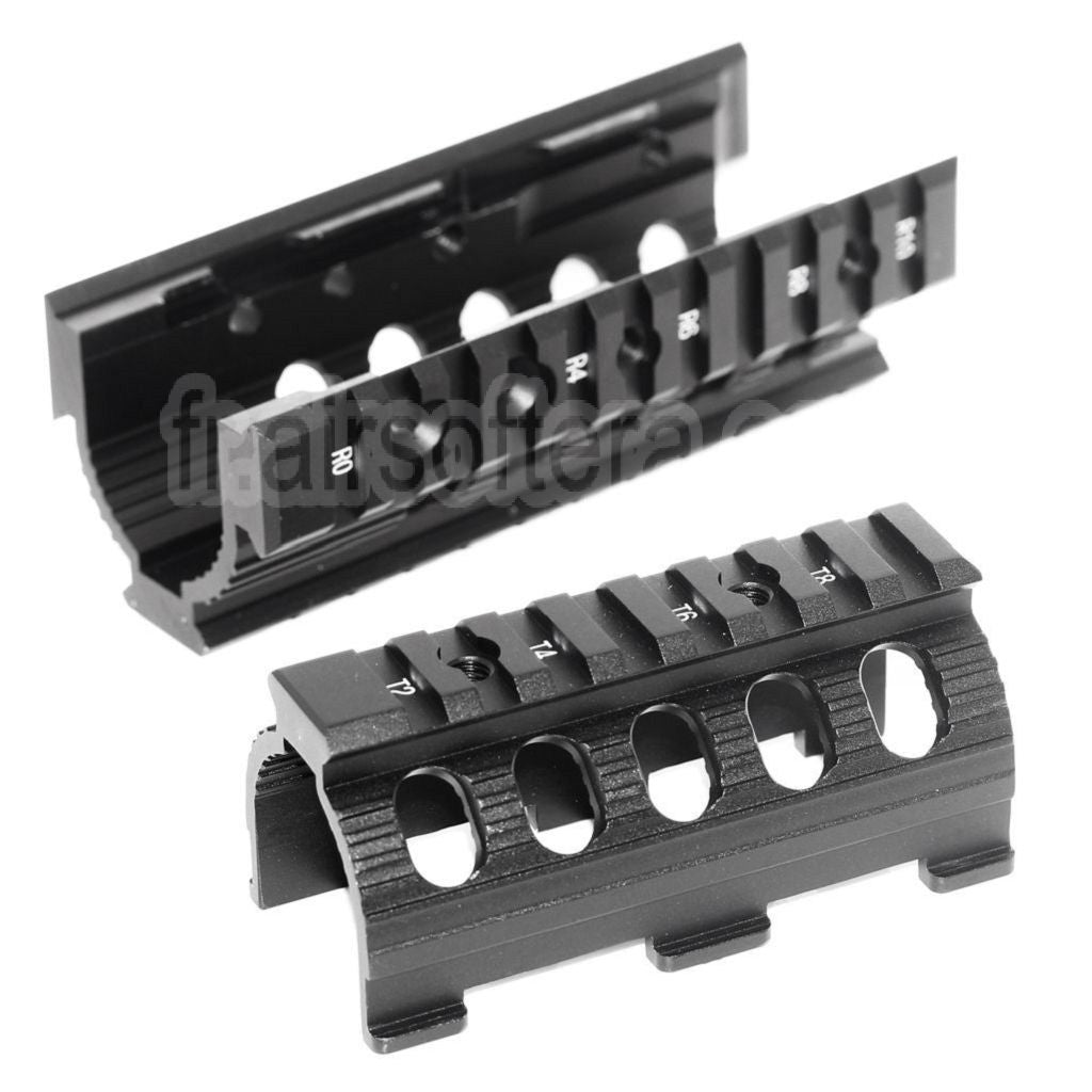 CYMA CNC Aluminum 135mm Rail de Garde-Main Convient pour Tokyo Marui D-Boys CYMA APS VFC Matrix AK74U Série AEG Fusil Airsoft Noir
