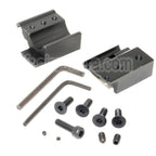 CYMA CNC Aluminum 135mm Rail de Garde-Main Convient pour Tokyo Marui D-Boys CYMA APS VFC Matrix AK74U Série AEG Fusil Airsoft Noir