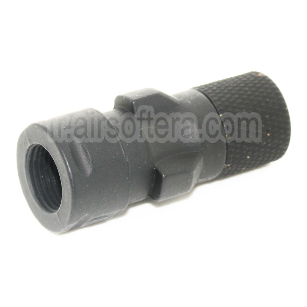 CYMA Métal Frein de Bouche Muzzle Adaptateur Convient pour CM041 CM049 MP5 AEG Fusil Airsoft Noir