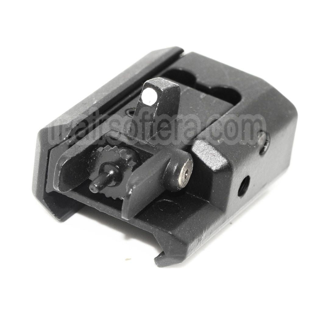 AirsoftEra MP7 Guidon tactique rabattable adapté pour rail RIS RAS standard de 20 mm