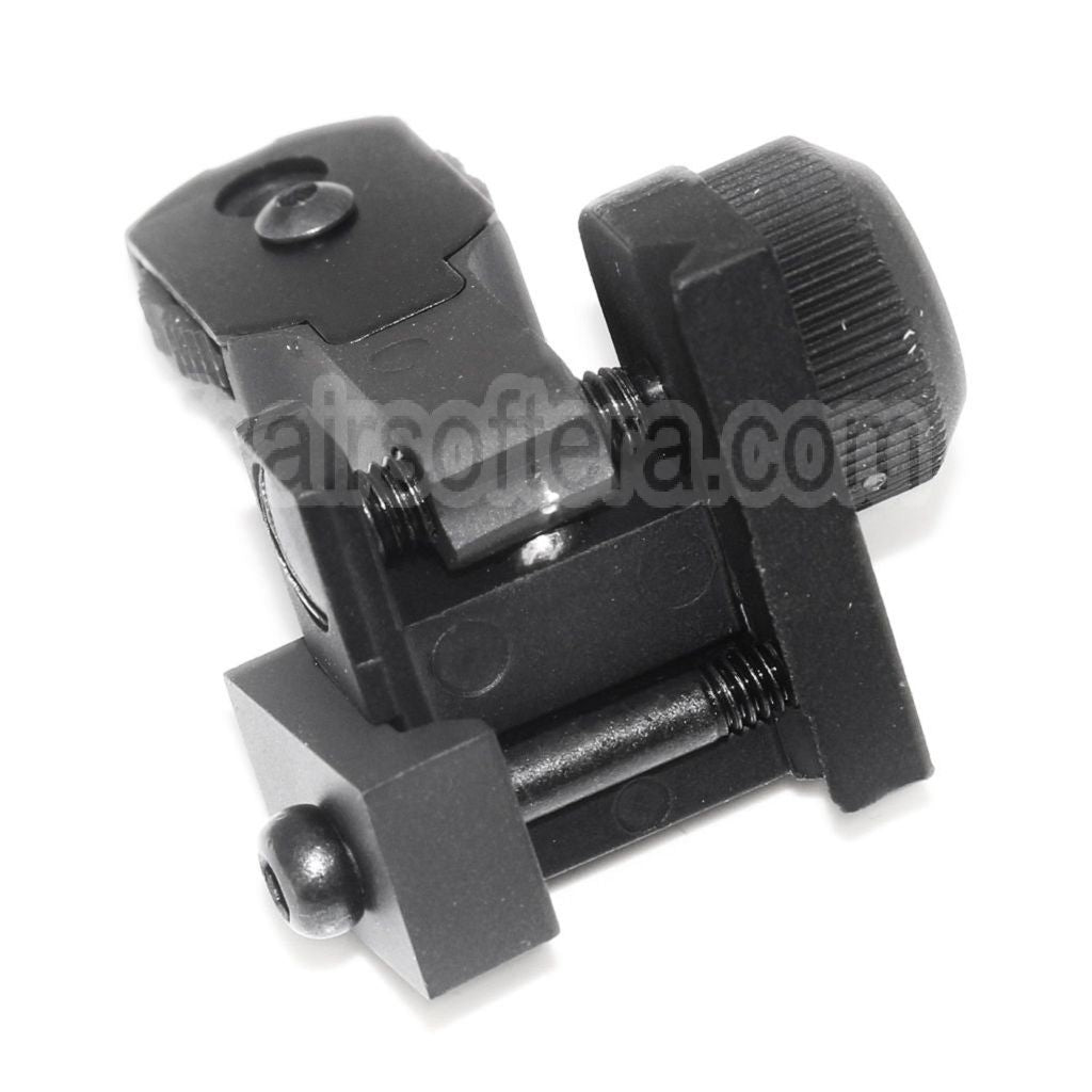 AirsoftEra MAD BUIS Style Rabattable Hausse Convient pour Standard 20mm RIS RAS Rail