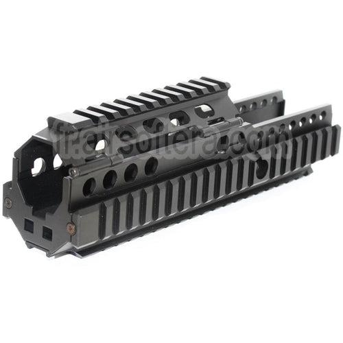 AirsoftEra 225mm 9 Pouces CNC Aluminium 4-Side Rail de Garde-Main Convient pour ARMY G&G L85 R85 AEG Fusil Noir
