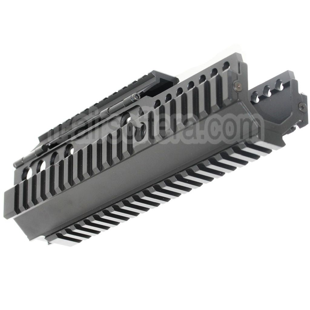 AirsoftEra 225mm 9 Pouces CNC Aluminium 4-Side Rail de Garde-Main Convient pour ARMY G&amp;G L85 R85 AEG Fusil Noir