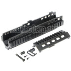 AirsoftEra 225mm 9 Pouces CNC Aluminium 4-Side Rail de Garde-Main Convient pour ARMY G&amp;G L85 R85 AEG Fusil Noir