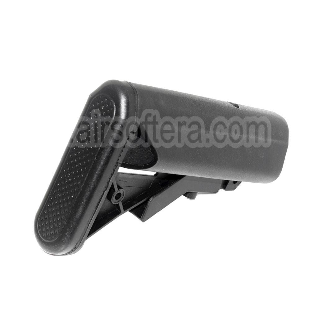 E&amp;C Polymère MK18 MOD 0 LMT Crane Crosse Convient pour Tokyo Marui M4 M16 Série AEG Fusil Airsoft Noir