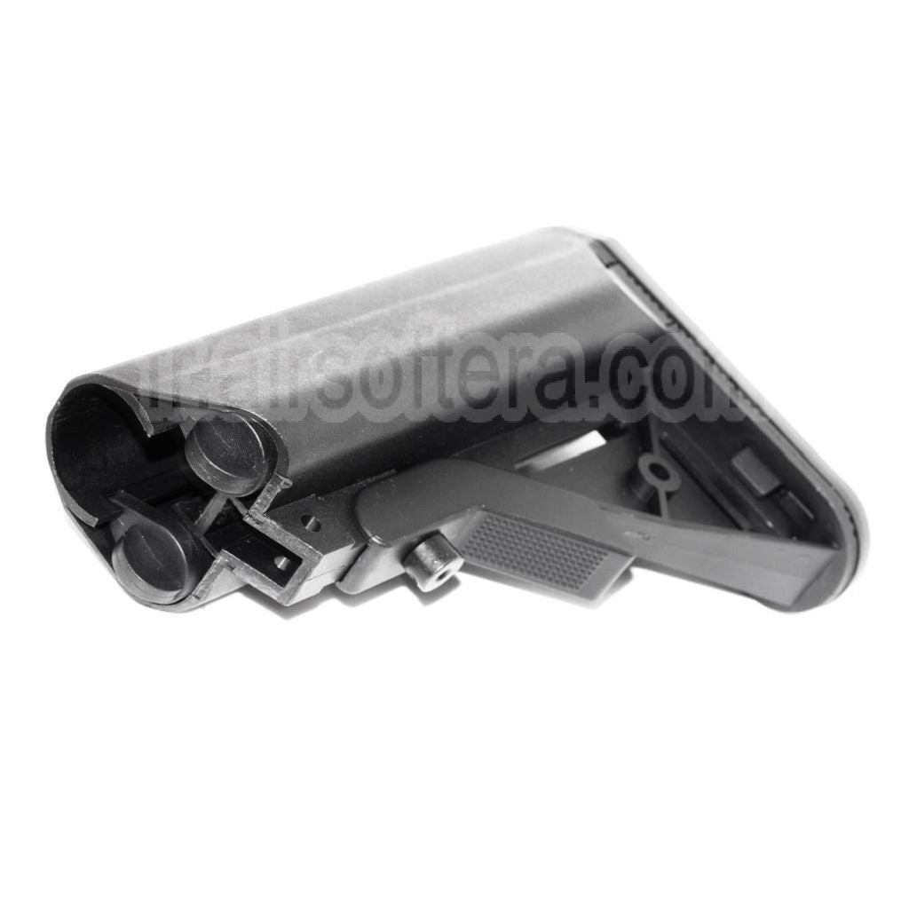 E&amp;C Polymère MK18 MOD 0 LMT Crane Crosse Convient pour Tokyo Marui M4 M16 Série AEG Fusil Airsoft Noir