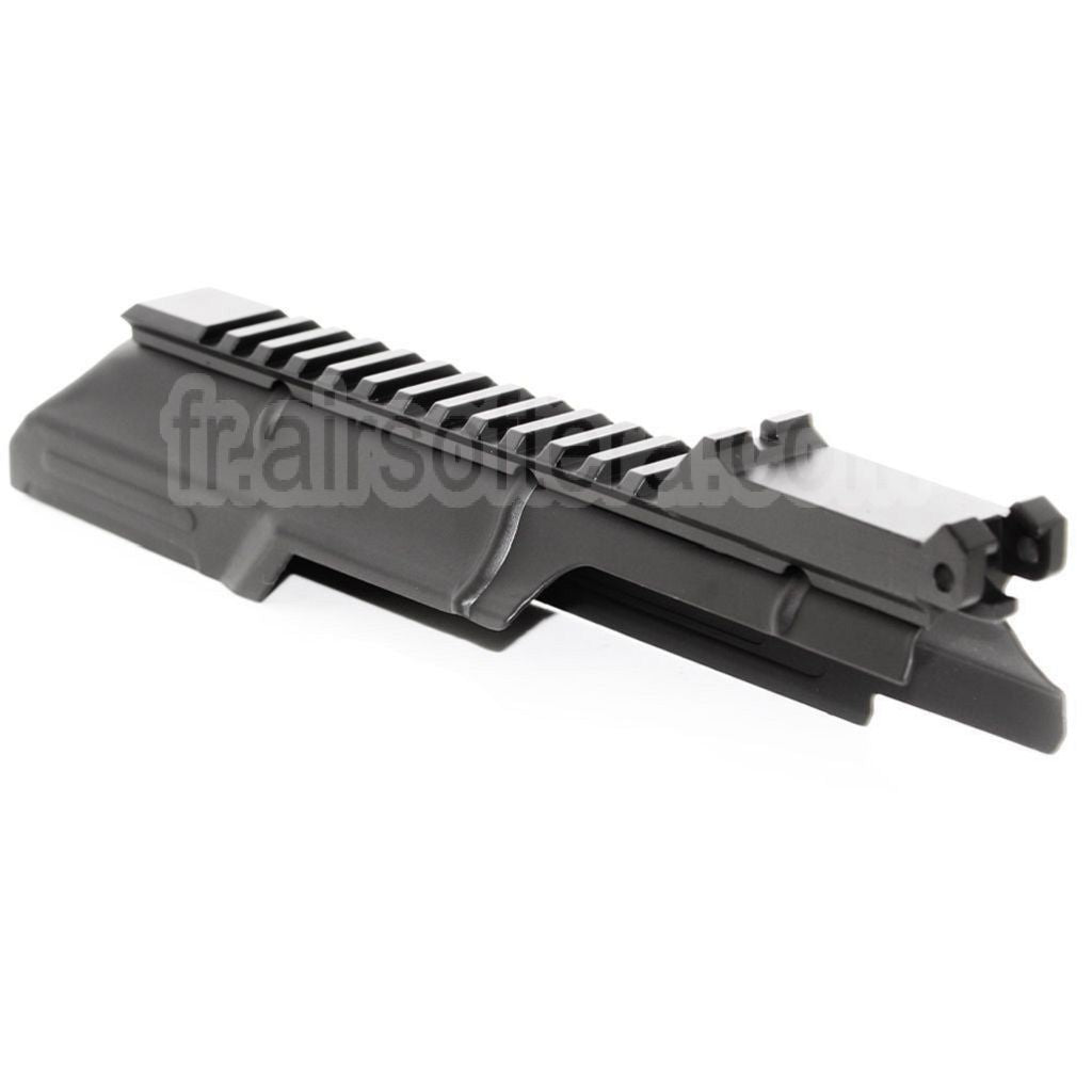 CYMA Haut Boîtier Couverture avec 20mm Tactical Rail La hausse Convient pour D-Boys JG Jing Gong Golden Eagle CYMA Tokyo Marui AKS74U Série AEG Fusil Airsoft Noir