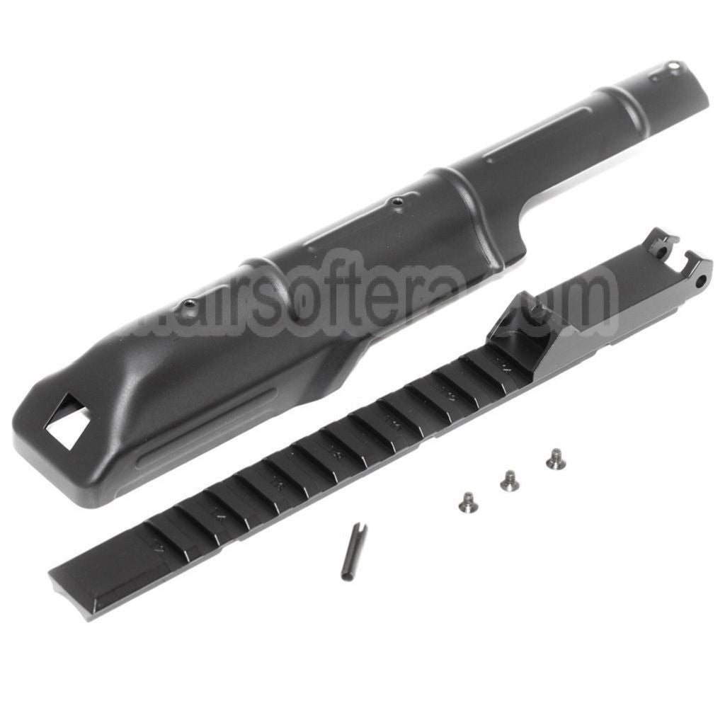 CYMA Haut Boîtier Couverture avec 20mm Tactical Rail La hausse Convient pour D-Boys JG Jing Gong Golden Eagle CYMA Tokyo Marui AKS74U Série AEG Fusil Airsoft Noir