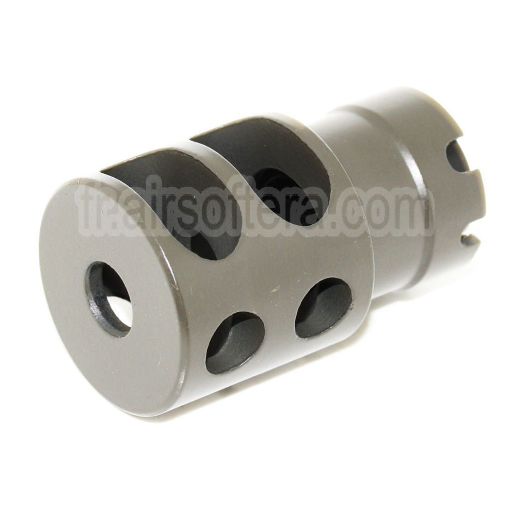 AirsoftEra 55mm DTK-2 Style Frein de Bouche Cache-Flamme Convient pour -14mm CCW sens antihoraire Canon Fusil