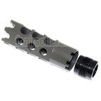 AirsoftEra 84mm DTK-1 Style Frein de Bouche Cache-Flamme avec Adaptateur Convient pour -14mm CCW sens antihoraire Canon Fusil