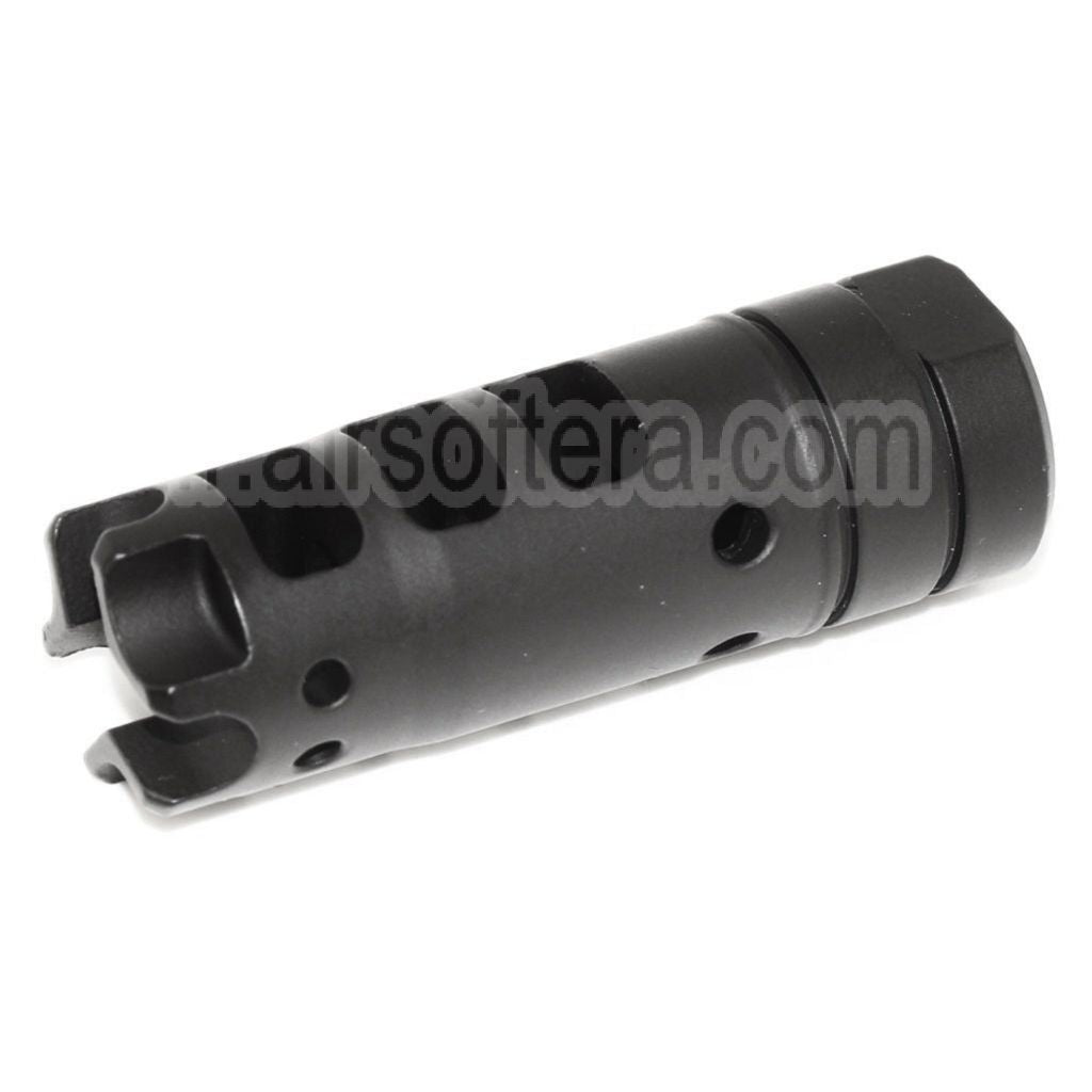 AirsoftEra 64mm Dragon 556 AK Style Métal Frein de Bouche Cache-Flamme Convient pour -14mm CCW sens antihoraire Canon Fusil Noir
