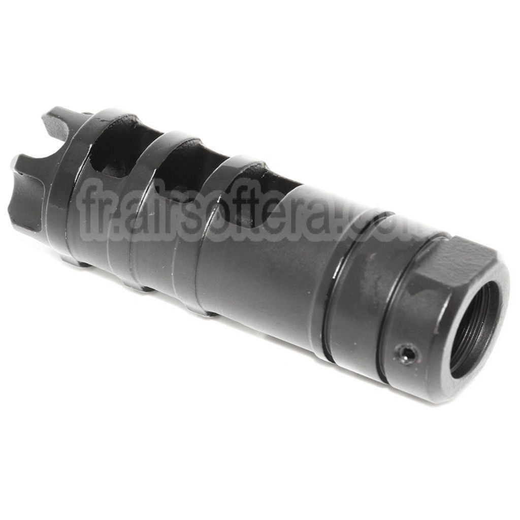 AirsoftEra 68mm Dragon AK Style Métal Frein de Bouche Cache-Flamme Convient pour -14mm CCW sens antihoraire Canon Fusil Noir