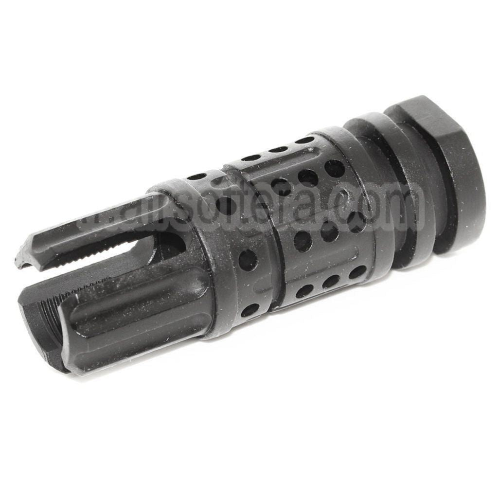 APS 68mm ICEFYRE Frein de Bouche Cache-Flamme Convient pour -14mm CCW sens antihoraire Canon Fusil Airsoft Noir