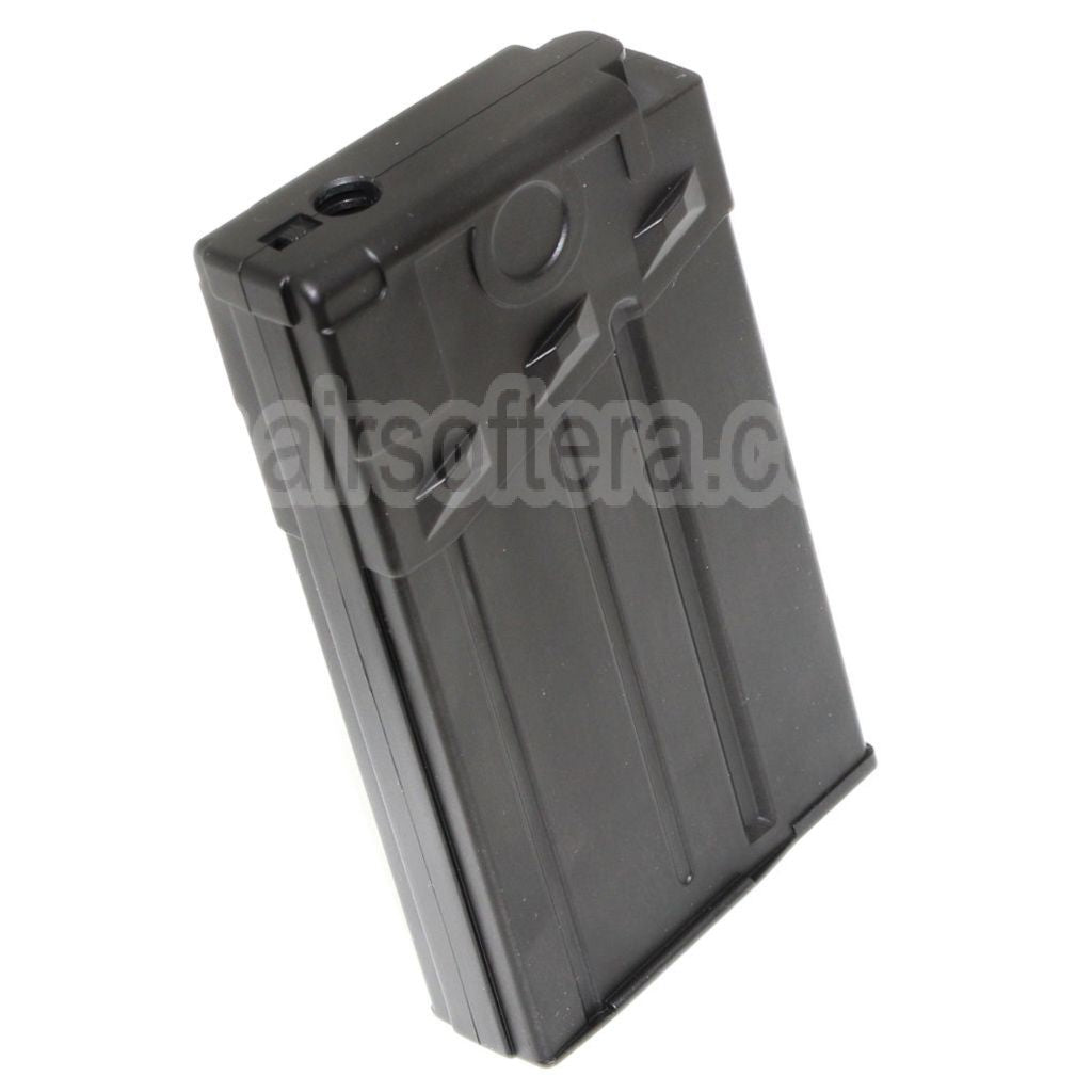 BATTLEAXE 120 Billes Plastique Mid-Cap Chargeur Convient pour Tokyo Marui G&amp;P Matrix CYMA D-BOY Echo1 JG Classic Army ICS G&amp;G G3 Série AEG Fusil Airsoft Noir