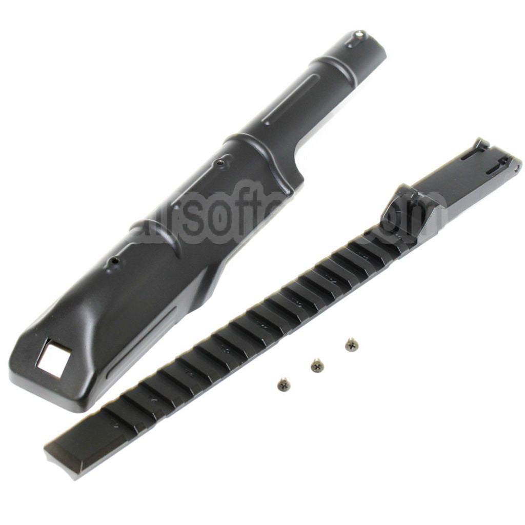 CYMA Haut Boîtier Couverture avec 20mm Tactical Rail La hausse Convient pour D-Boys Jing Gong JG Golden Eagle CYMA Tokyo Marui AK47 Série AEG Fusil Airsoft Noir