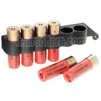 CYMA 6pièces (30 Billes each) Plastique Chasse Cartouche Chargeur avec 6-Cartouche Collecteur Sac Métal Carrier Convient pour CYMA Tokyo Marui M870 Shotgun Airsoft