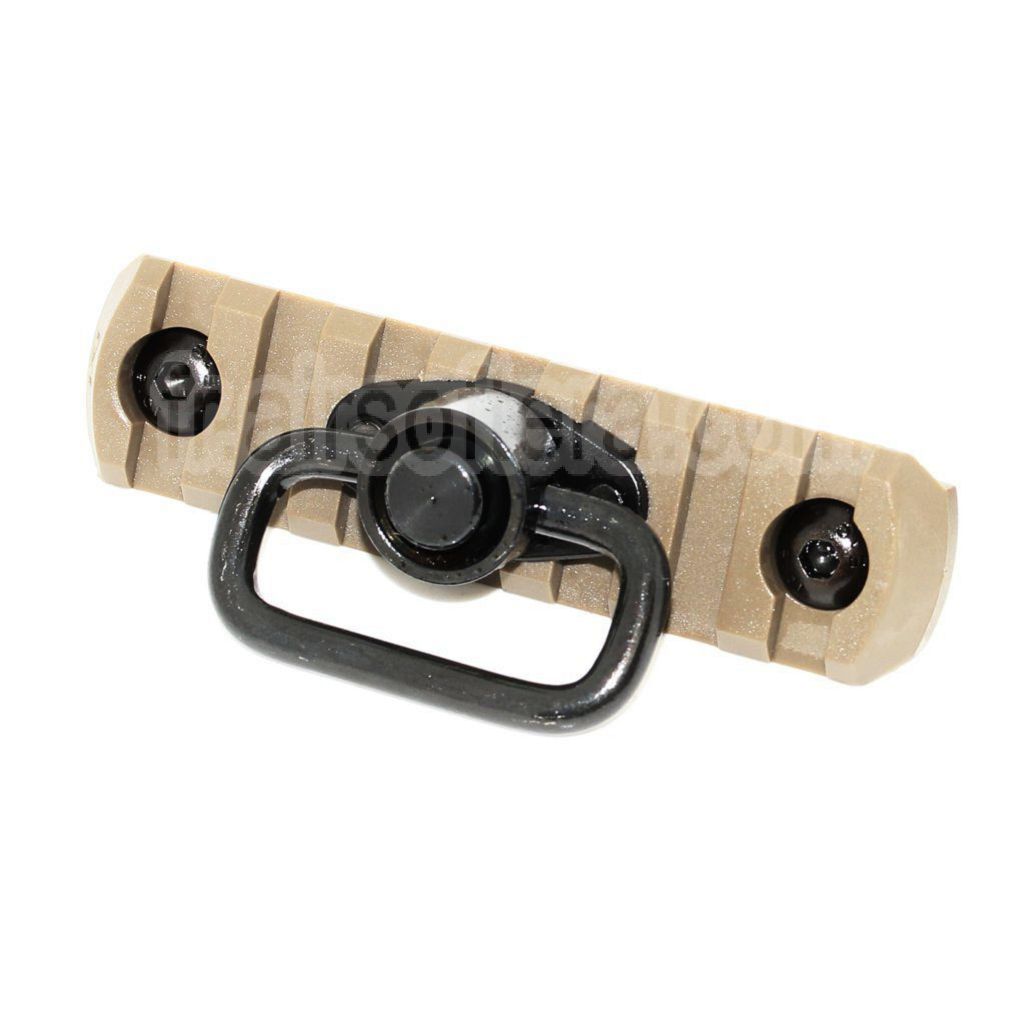 APS 7-Slots MIL-STD 1913 Rail M-LOK Rail Segment Plaque avec QD Sangle Pivot