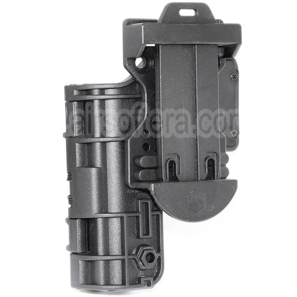 APS Quantum Mechanics OWB Condition 3 Carry Quick Tactique Étui Convient pour G19 G23 Série Pistolet Airsoft Noir