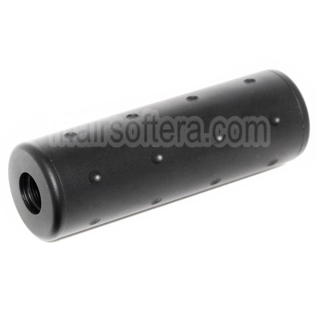 5KU 102mm Aluminium Stubby Silencieux Canon Extension Tube Convient pour -14mm CCW sens antihoraire Canon Fusil Airsoft Noir